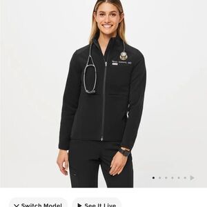 FIGS On-Shift Fleece Jacket Medium